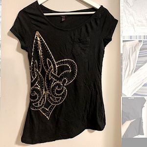 ⚜️Deréon tee - black, large